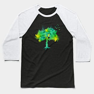 Smoking tree Baseball T-Shirt